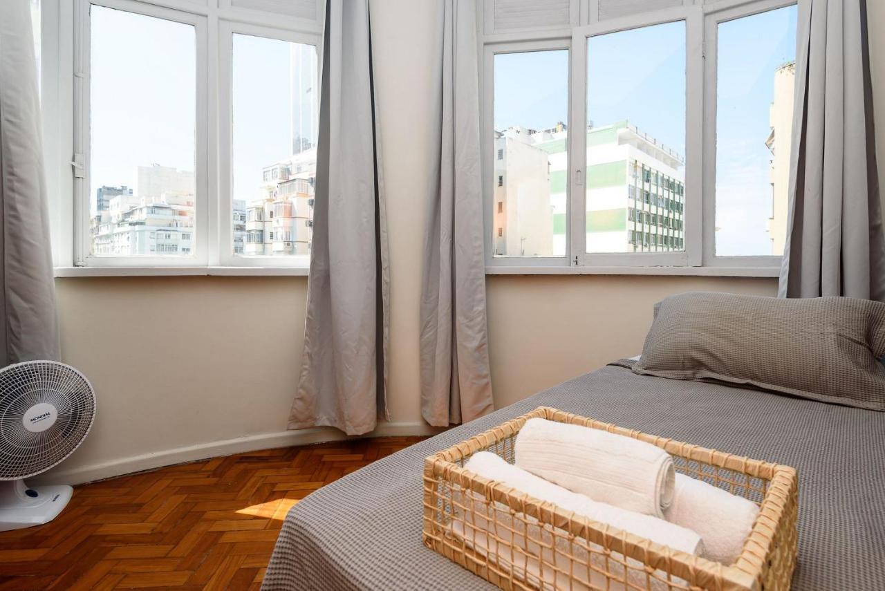 2 Quartos Em Copacabana C/ Vista-Mar | Pj 135/808 ريو دي جانيرو المظهر الخارجي الصورة